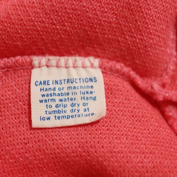 Vintage 1990s Pink Fuzzy Baby Coat & Matching Sack Set Newborn 0-3 Months - Picture 9 of 9